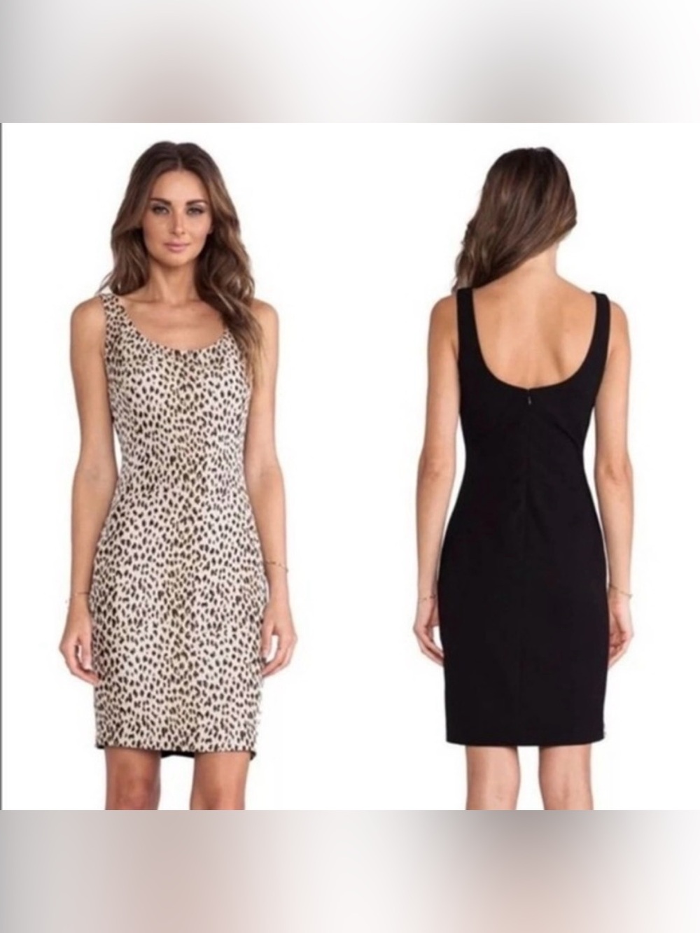 DVF Arianna leopard bodycon dress